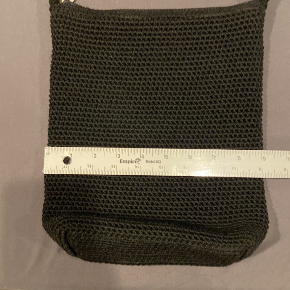 The Sak Black Crocheted Shoulder Bag, Boho, Gently Used Condition, nice size - Picture 11 of 15
